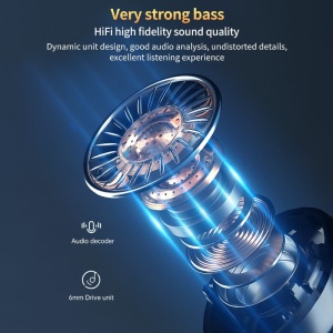 Casti In-Ear Wireless, Bluetooth 5.0, Microfon Incorporat, Afisaj LCD, 50Hz-KHz, 108dB, 16Ω, 1,5A, 5V, Negru - Img 12