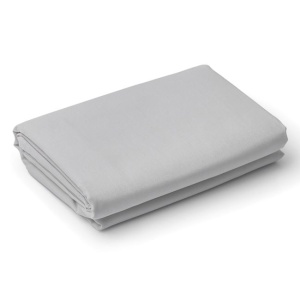 Cearceaf din bumbac cu elastic pentru pat dublu, Dimensiune 160x200cm+28cm, Culoare gri