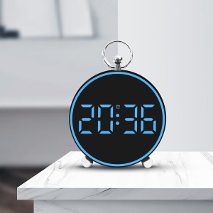 Ceas Digital de Masa sau Perete, cu Alarma, Snooze, Lumina LED, Mod Noapte, Control vocal, USB - Img 13