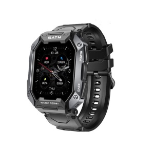 Ceas Smartwatch Sport, Model SATM Army D20, Bluetooth, IP67, Monitorizare 24h, Activitati Fizice, Negru - Img 1