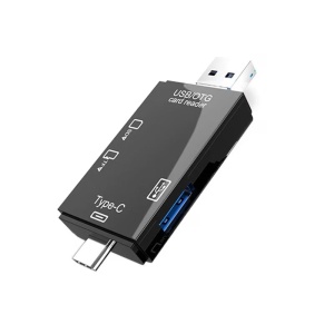 Cititor de Carduri de memorie SD, MicroSD/TF cu USB, USB Type-C 3.1, Micro USB - Img 3
