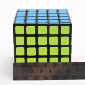 Cubul Rubik, 5x5, din plastic, pentru copii 6 ani+, 6.2x6.2 cm, multicolor - Img 7