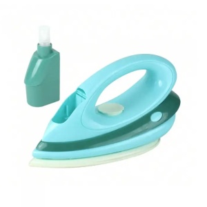 Fier de calcat de jucarie, cu spray pentru apa, sunete si lumini, din plastic, 21x10x11.4cm, verde - Img 1