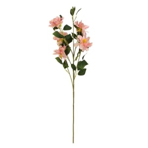 Flori artificiale cu tulpina inalta, cu flori roz si albe, 73 cm, roz/alb - Img 2
