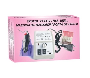 Freza electrica pentru manichiura si pedichiura, 6 capete incluse, Viteza reglabila, Putere 12W - Img 5
