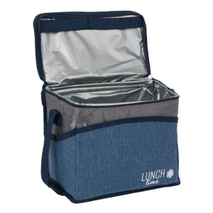 Geanta Izoterma pentru alimente cu fermoar, Capacitate 9L, 26x16x21cm, Blue Jeans Antracit