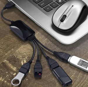 Hub USB 2.0 cu 4 port-uri,Calitate Premium,Negru - Img 7