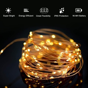 Instalatie Solara, cu Lumina Alba calda/rece si Multicolora, 300 LED-uri, 8 Efecte, 30m - Img 11
