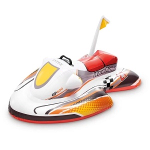 Jet Ski Gonflabil pentru copii 3 ani+, Intex, 1.17x0.77m, alb-multicolor - Img 3