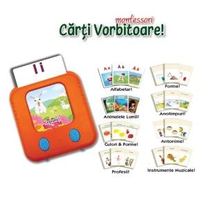 Joc de societate educativ electronic „Carti vorbitoare”, varsta 3+ ani, multicolor