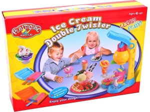 Jucarie creativ de preparat inghetata din plastilina, cu accesorii, MalPlay, multicolor - Img 5