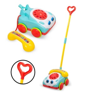 Jucarie de tras pentru copii 1 an+, telefon, plastic