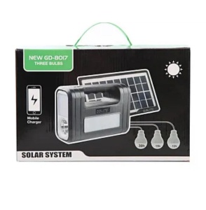 Kit solar GD-Lite 8017 dotat cu dispozitive USB cu 3 becuri LED + acumulator de mare capacitate HA - Img 4