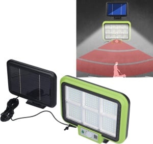 Lampa 216 LED SMD cu panou solar, Putere 50W, Senzor de miscare si telecomanda - Img 7