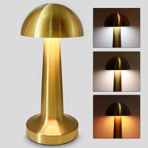 Lampa ambientala LED 3W, Baterie 1800mAh, Lumina calda 3000K, Design modern tip mushroom - Img 2