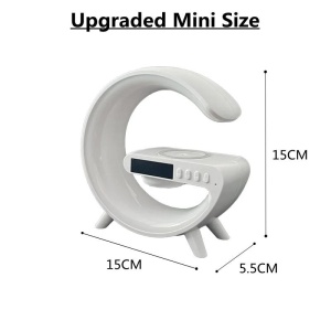 Lampa Smart LED RGB cu difuzor Bluetooth si Incarcare pentru Mobil, Ceas, Sounds Machine - Img 8