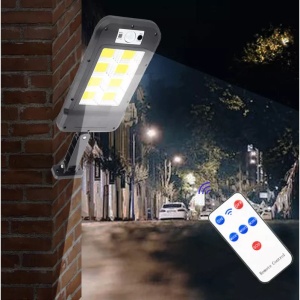 Lampa solara 8COB 160 LED, Senzor de miscare, lumina, telecomanda - Img 6