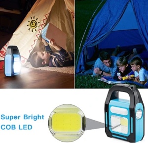 Lampa solara camping JD-925, tip lanterna cu maner, portabila si reincarcabila - Img 4