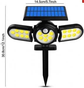 Lampa solara cu inductie SH-1206B si panou Solar Integrat 3 Capete Reglabile - Img 5