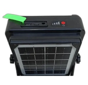 Lampa solara multifunctionala GD-2206B pentru camping, tip proiector, cu picior - Img 5
