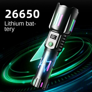 Lanterna L550, Putere 30W, Acumulator 26650mah, Flux luminos 6500lm, Incarcare USB - Img 3