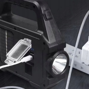 Lanterna solara LED cu COB lateral, 5W, 6 moduri de iluminare, portabila, cu maner, multifunctionala - Img 3
