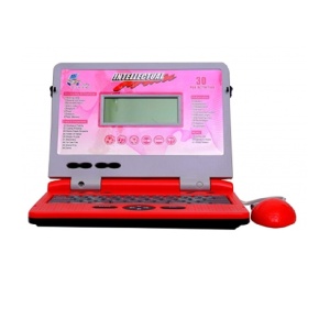 Laptop Interactiv pentru copii 3 ani+, cu 30 de activitati, limba engleza, 28 x 24 x 4 cm, rosu - Img 1
