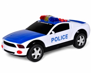 Masina de politie Super Trailblazer cu muzica, sunet si lumini, Dimensiune 30cm