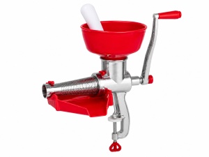 Masina manuala de stors rosii din aluminiu, Sita Inox, Separator Seminte si coji, Fixare pe masa