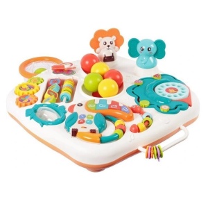 Masuta interactiva cu activitati pentru bebelusi 18 luni+, turn cu bile colorate - Img 3