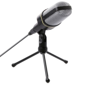 Microfon profesional cu mini trepied inregistrare vocala si pentru karaoke