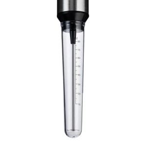 Mixer electric, pentru frappe, din inox, putere 25W, dimensiuni 10x6x37cm, negru-argintiu - Img 1