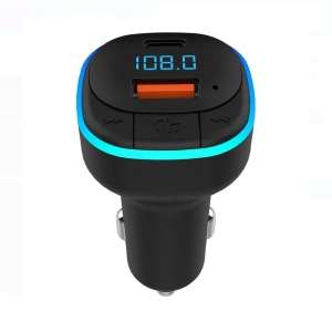 Modulator FM Auto cu Functie de Incarcare 2 in 1, 3.1A USB TYPE-C, Negru