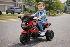 Motocicleta electrica pentru copii 6V, 12W, Muzica MP3, Fata/Marsarier, 4.2 km/h, 3-8 ani - Img 2