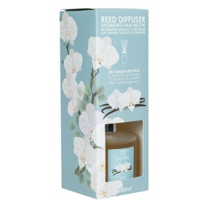 Odorizant pentru camera cu 6 betisoare si ulei , Aroma de vanilie, Capacitate 200 ml - Img 2