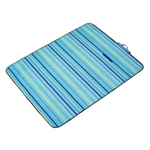 Patura pentru picnic, Dimensiune 150x150cm, Albastru cu Dungi