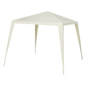 Pavilion de gradina Ecru, Dimensiune 2.4x2.4x3m, Cadru metalic, Copertina pentru umbra, Ideal evenimente outdoor