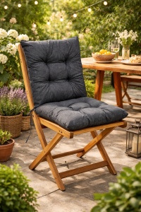 Perna de scaun pentru exterior, Rezistenta la apa, Dimensiune 100x50 cm, Culoare gri antracit - Img 2