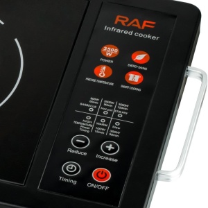 Plita electrica RAF R.8046 cu incalzire radianta infrarosu si control tactil, Putere 3500W - Img 15