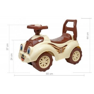 Premergator pentru copii 1 an+, Ride-on , masinuta vesela, cu claxon, veverita - Img 6