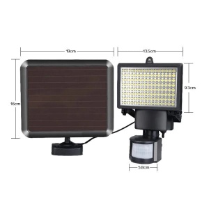 Proiector solar cu 120 LED, Putere 120W, Senzor de lumina/Miscare - Img 2