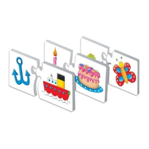 Puzzle educativ de potrivire imagini, cu 30 piese, pentru copii 3 ani+, 28.5 x 21 cm, multicolor - Img 2