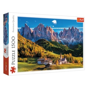 Puzzle Peisaj Muntii Dolomites Italia, 1500 de piese