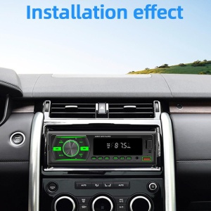 Radio MP3 Player Auto, cu Bluetooth, Afisaj in 7 Culori, 1Din, Telecomanda, Negru - Img 3