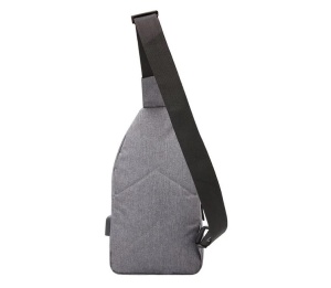 Rucsac pentru Bărbați cu USB si Port Căști, 18x8x32cm, gri - Img 4