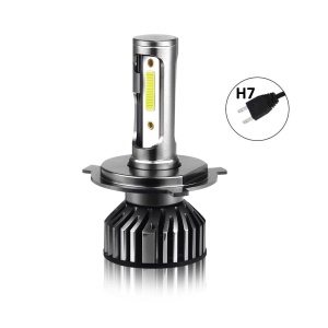 Set 2 becuri LED auto COB H7, 100W, cu ventilator, 6000K, 12000LM, protectie IP65 - Img 2