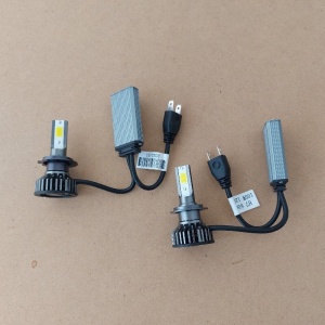Set 2 becuri LED H7, 100W, COB, lumina alb-rece, 12000LM - Img 6
