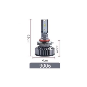 Set 2 becuri LED HB4 - 9006, 100W, COB, 12000LM, 6000K, lumina alb-rece - Img 4