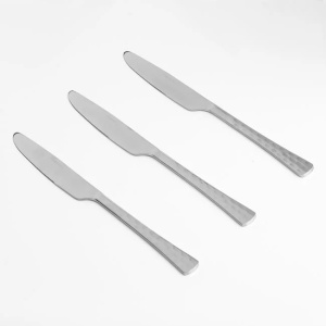 Set 3 cutite de masa din otel inoxidabil cu diametru 23cm, Argintiu