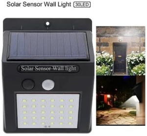 Set 3 Lampi BRIGHT 30 LED Solare cu senzor de miscare si lumina 1 mod ILUMINARE - Img 5